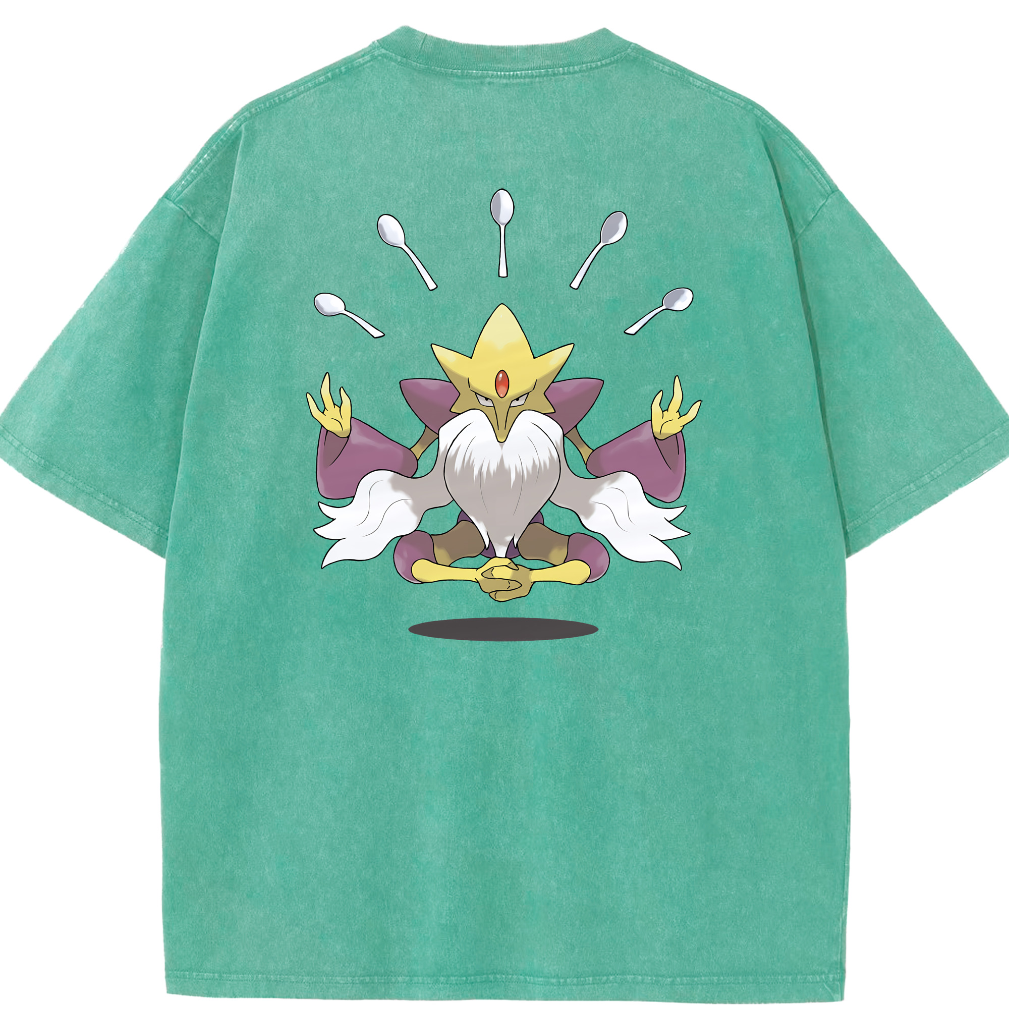（画像用） ポケットモンスター Pokémon 綿100% ヴィンテージ風 半袖Tシャツ（背面プリント）